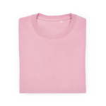 Felpa unisex in cotone biologico in pile spazzolato 300 g/m² Waikiki color rosa seconda vista frontale