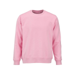 Felpa unisex in cotone biologico in pile spazzolato 300 g/m² Waikiki color rosa vista frontale
