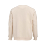 Felpa unisex in cotone biologico in pile spazzolato 300 g/m² Waikiki color beige vista posteriore