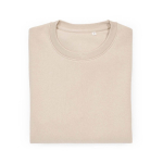 Felpa unisex in cotone biologico in pile spazzolato 300 g/m² Waikiki color beige seconda vista frontale