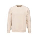 Felpa unisex in cotone biologico in pile spazzolato 300 g/m² Waikiki color beige vista frontale