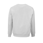 Felpa unisex in cotone biologico in pile spazzolato 300 g/m² Waikiki color grigio chiaro vista posteriore
