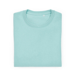Felpa unisex in cotone biologico in pile spazzolato 300 g/m² Waikiki color verde chiaro seconda vista frontale