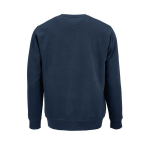 Felpa unisex in cotone biologico in pile spazzolato 300 g/m² Waikiki color blu mare vista posteriore