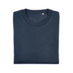 Felpa unisex in cotone biologico in pile spazzolato 300 g/m² Waikiki color blu mare seconda vista frontale