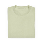 Felpa unisex in cotone biologico in pile spazzolato 300 g/m² Waikiki color verde pastello seconda vista frontale