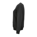 Felpa da donna in cotone biologico girocollo 300 g/m² Waikiki color nero terza vista
