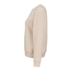 Felpa da donna in cotone biologico girocollo 300 g/m² Waikiki color beige terza vista