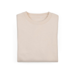 Felpa da donna in cotone biologico girocollo 300 g/m² Waikiki color beige seconda vista frontale