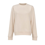 Felpa da donna in cotone biologico girocollo 300 g/m² Waikiki color beige vista frontale