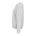 Felpa da donna in cotone biologico girocollo 300 g/m² Waikiki color grigio chiaro terza vista