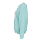 Felpa da donna in cotone biologico girocollo 300 g/m² Waikiki color verde chiaro terza vista