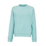 Felpa da donna in cotone biologico girocollo 300 g/m² Waikiki color verde chiaro vista frontale
