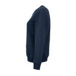 Felpa da donna in cotone biologico girocollo 300 g/m² Waikiki color blu mare terza vista