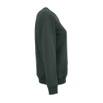 Felpa da donna in cotone biologico girocollo 300 g/m² Waikiki color verde scuro seconda vista
