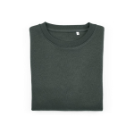 Felpa da donna in cotone biologico girocollo 300 g/m² Waikiki color verde scuro seconda vista frontale