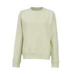 Felpa da donna in cotone biologico girocollo 300 g/m² Waikiki color verde pastello vista frontale