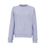 Felpa da donna in cotone biologico girocollo 300 g/m² Waikiki color azzurro pastello vista frontale