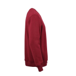 Felpa unisex in cotone biologico con girocollo 340 g/m² Nazaré color bordò seconda vista