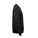Felpa unisex in cotone biologico con girocollo 340 g/m² Nazaré color nero seconda vista