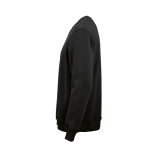 Felpa unisex in cotone biologico con girocollo 340 g/m² Nazaré color nero terza vista