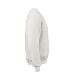 Felpa unisex in cotone biologico con girocollo 340 g/m² Nazaré color bianco seconda vista