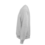 Felpa unisex in cotone biologico con girocollo 340 g/m² Nazaré color grigio jeansato terza vista