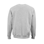 Felpa unisex in cotone biologico con girocollo 340 g/m² Nazaré color grigio jeansato vista posteriore