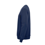 Felpa unisex in cotone biologico con girocollo 340 g/m² Nazaré color blu mare terza vista