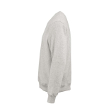 Felpa unisex in cotone biologico con girocollo 340 g/m² Nazaré color grigio chiaro jensato terza vista