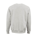 Felpa unisex in cotone biologico con girocollo 340 g/m² Nazaré color grigio chiaro jensato vista posteriore