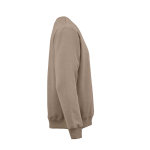 Felpa unisex in cotone biologico con girocollo 340 g/m² Nazaré color marrone chiaro seconda vista