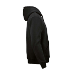 Felpa unisex in cotone biologico con cappuccio 340g/m² Tulum color nero seconda vista