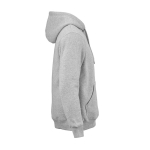 Felpa unisex in cotone biologico con cappuccio 340g/m² Tulum color grigio jeansato seconda vista