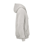 Felpa unisex in cotone biologico con cappuccio 340g/m² Tulum color grigio chiaro jensato seconda vista