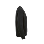 Felpa unisex in cotone biologico con french terry 300 g/m² Capri color nero seconda vista
