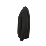 Felpa unisex in cotone biologico con french terry 300 g/m² Capri color nero terza vista
