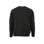 Felpa unisex in cotone biologico con french terry 300 g/m² Capri color nero vista posteriore