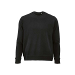 Felpa unisex in cotone biologico con french terry 300 g/m² Capri color nero vista frontale
