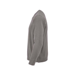 Felpa unisex in cotone biologico con french terry 300 g/m² Capri color grigio terza vista