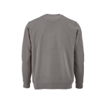 Felpa unisex in cotone biologico con french terry 300 g/m² Capri color grigio vista posteriore
