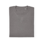 Felpa unisex in cotone biologico con french terry 300 g/m² Capri color grigio seconda vista frontale