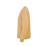 Felpa unisex in cotone biologico con french terry 300 g/m² Capri color giallo terza vista
