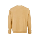 Felpa unisex in cotone biologico con french terry 300 g/m² Capri color giallo vista posteriore
