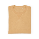 Felpa unisex in cotone biologico con french terry 300 g/m² Capri color giallo seconda vista frontale