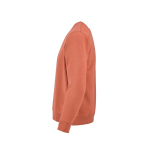 Felpa unisex in cotone biologico con french terry 300 g/m² Capri color arancione terza vista