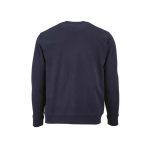 Felpa unisex in cotone biologico con french terry 300 g/m² Capri color blu mare vista posteriore