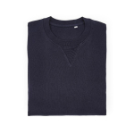 Felpa unisex in cotone biologico con french terry 300 g/m² Capri color blu mare seconda vista frontale