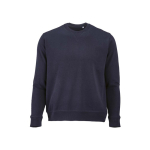 Felpa unisex in cotone biologico con french terry 300 g/m² Capri color blu mare vista frontale