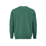 Felpa unisex in cotone biologico con french terry 300 g/m² Capri color verde scuro vista posteriore